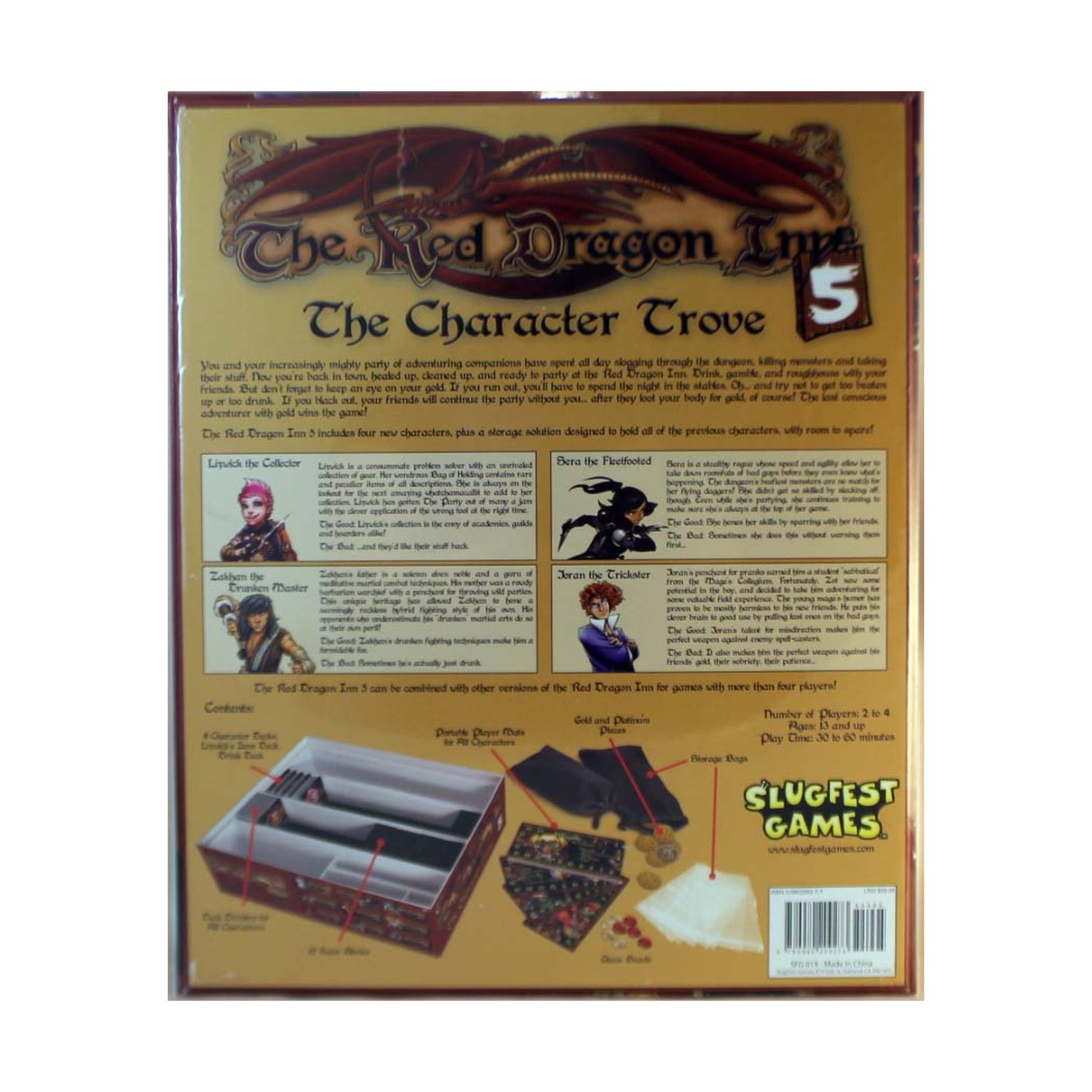 SlugFest Boardgame Red Dragon Inn 5 – The Character Trove Box SW (New)