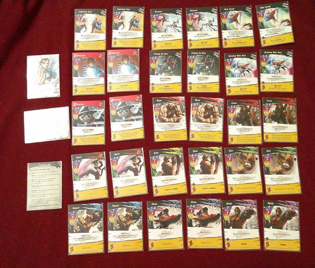 Level 99 Exceed Fighting System Chun Li box Street Fighter sleeved cards