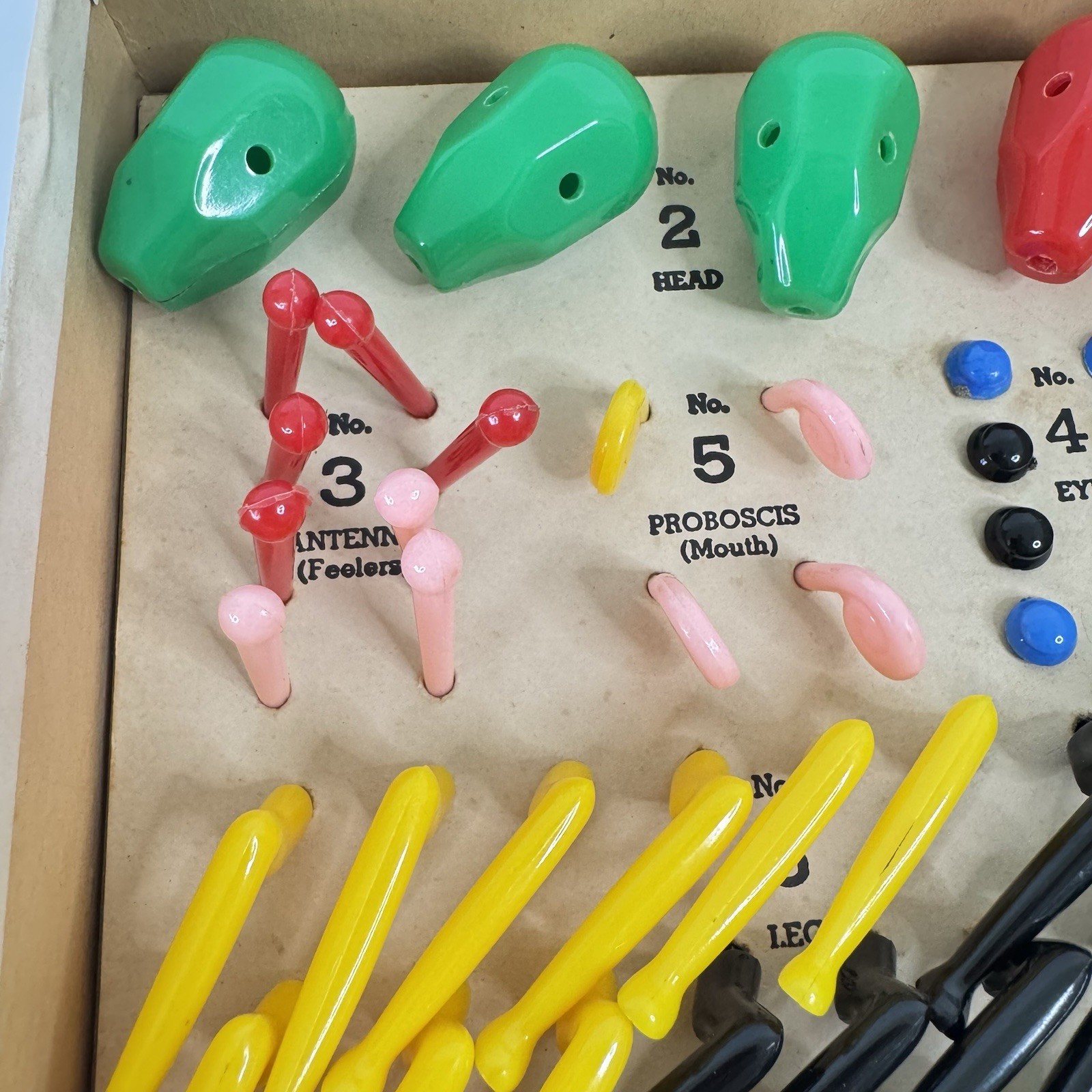 Vintage Bug Game: “Cootie” 1949 Original Box W.H. Schaper MFG. Complete.