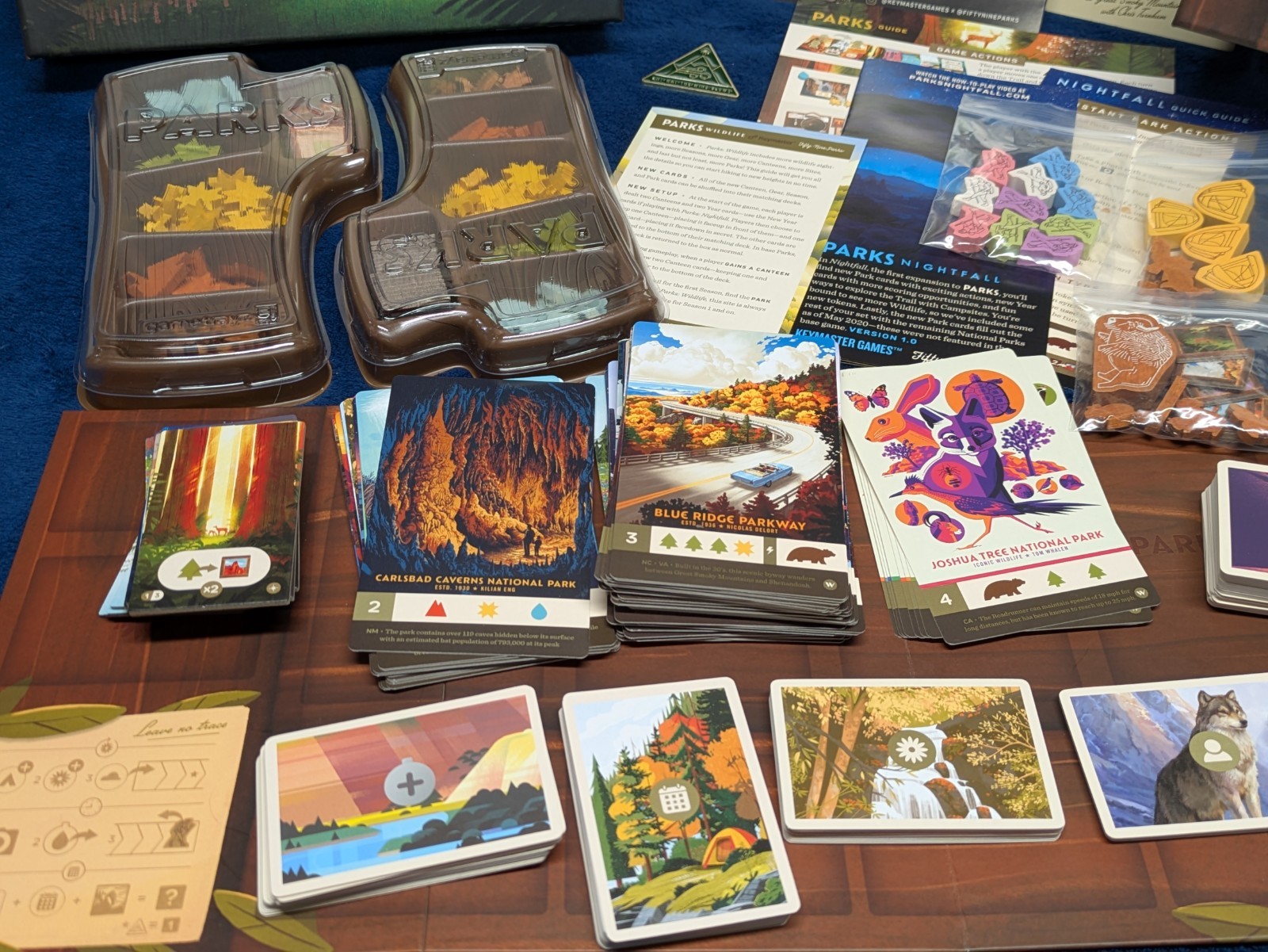 Parks Board Game 1st Ed. COMPLETE + All Expansions Rare Barnes & Noble Promo Box