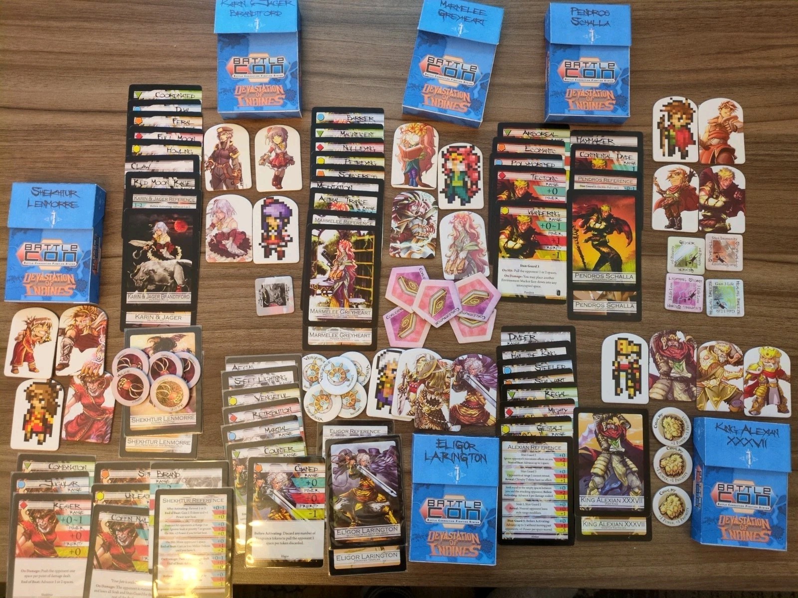Battlecon Devastation Of Indines Board Game With Extras And Custom Insert/Boxes