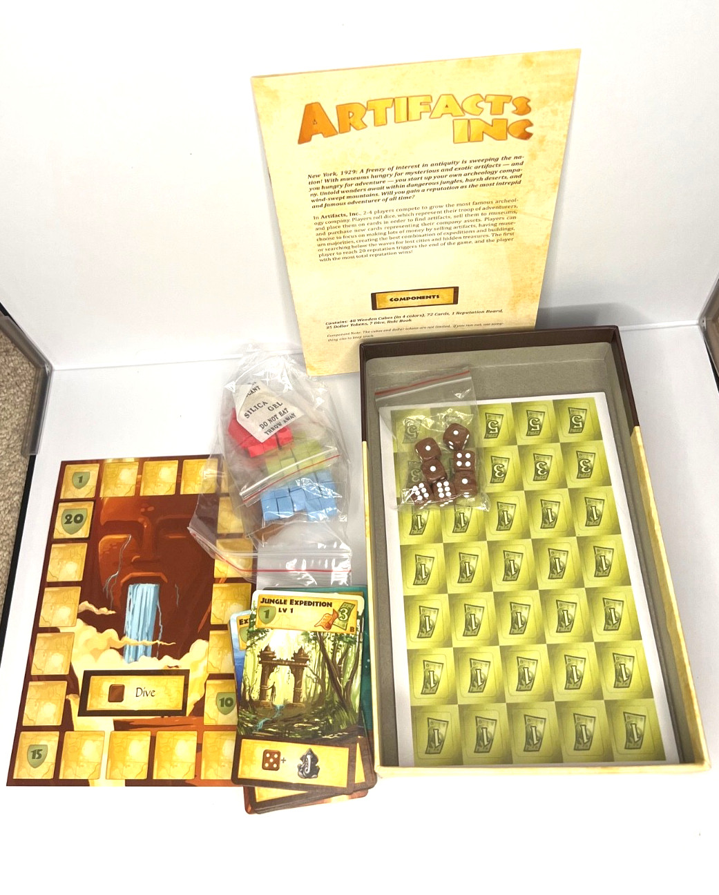 Artifacts, Inc. Board Game by Red Raven Games – Archaeology / Adventure Strategy