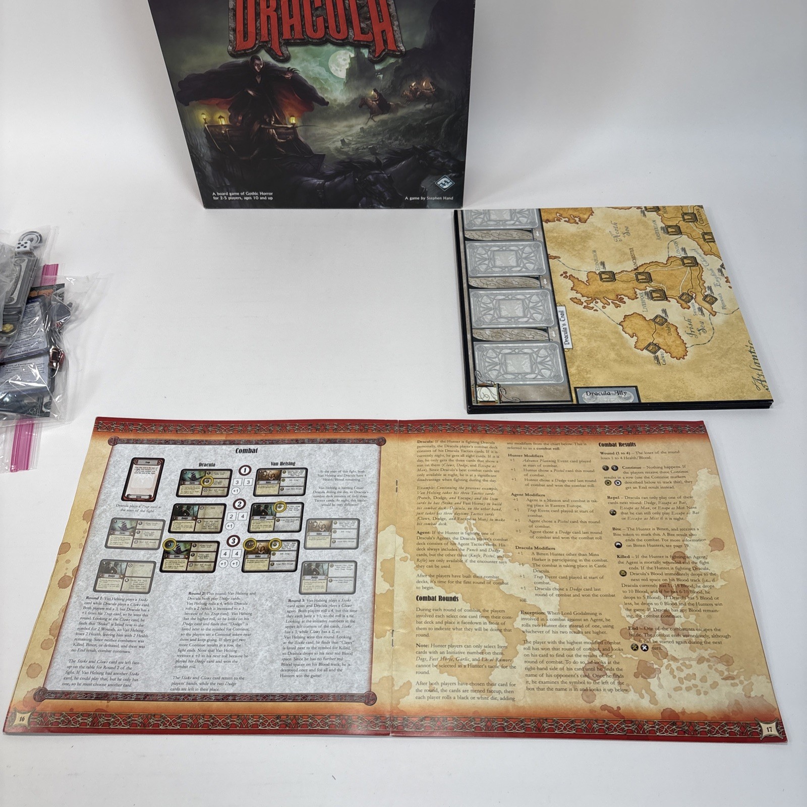 Fury of Dracula 2010 Fantasy Flight Games Gothic Horror Board Game