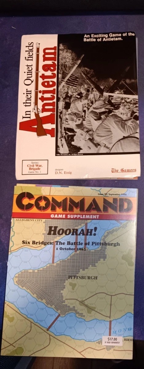 The Gamers In Their Quiet Fields Antietam MMP & XTR Command Magazine Hoorah! SPI