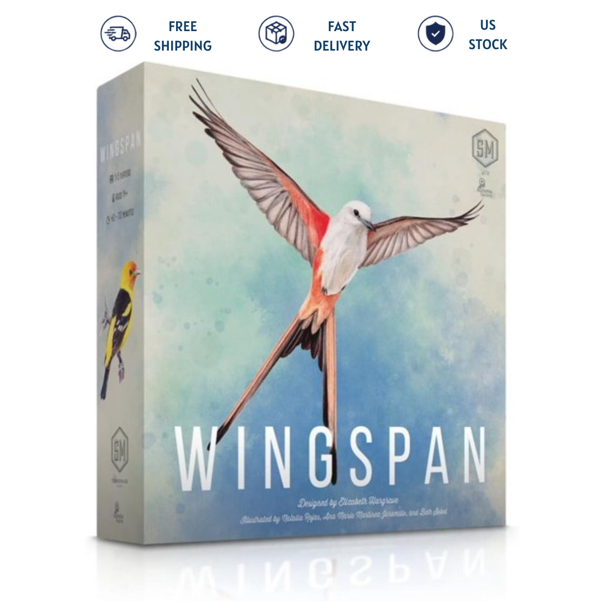 Wingspan Board Game Stonemaier Games Elizabeth Hargrave Bird Strategy Engine New