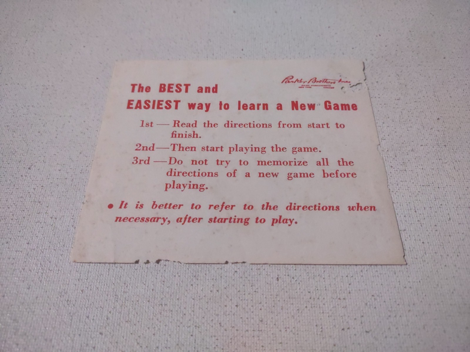 THE BLACK CAT FORTUNE TELLING CARD GAME COMPLETE W/BOX & INSTRUCTIONS 1940’S