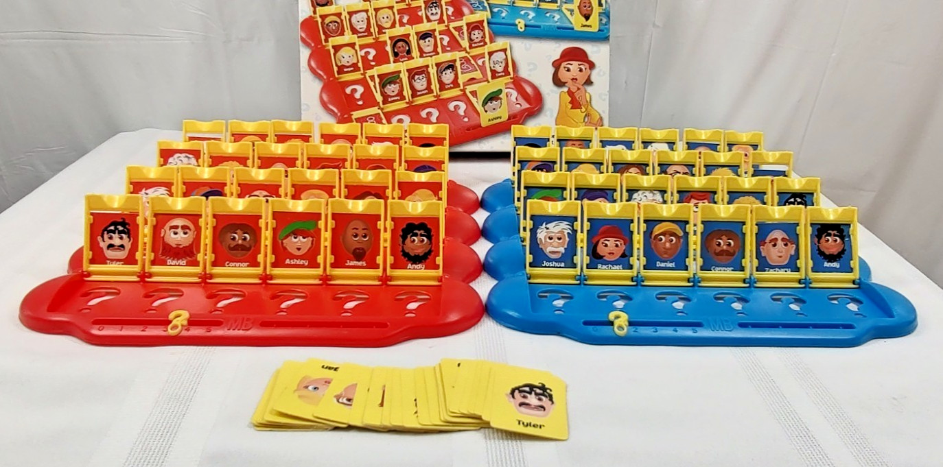 Guess Who ? Board Game Complete 2003 Milton Bradley Matching Memory Family