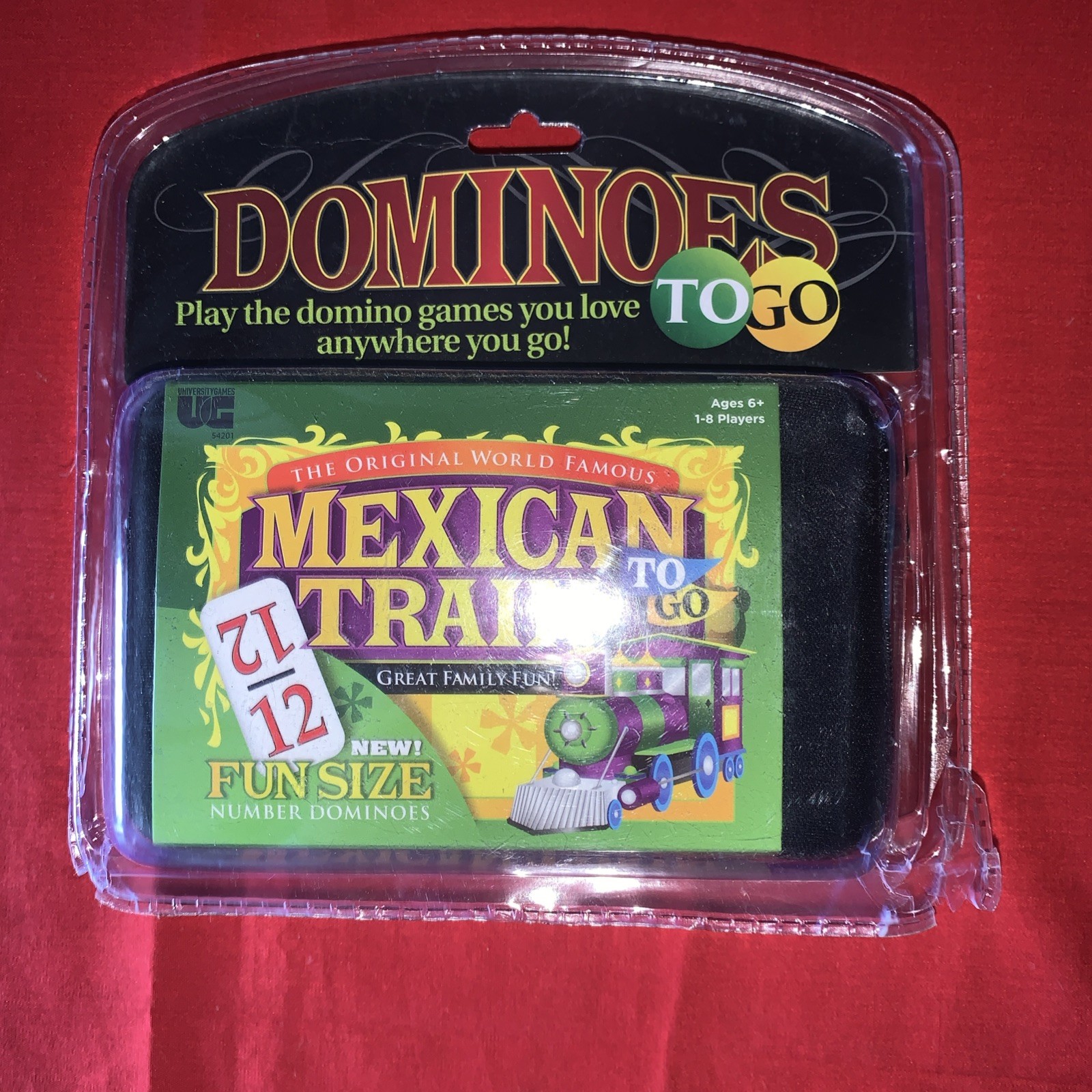 Mexican Train To-Go Domino Game w/Zippered Carrying Case – New/Sealed