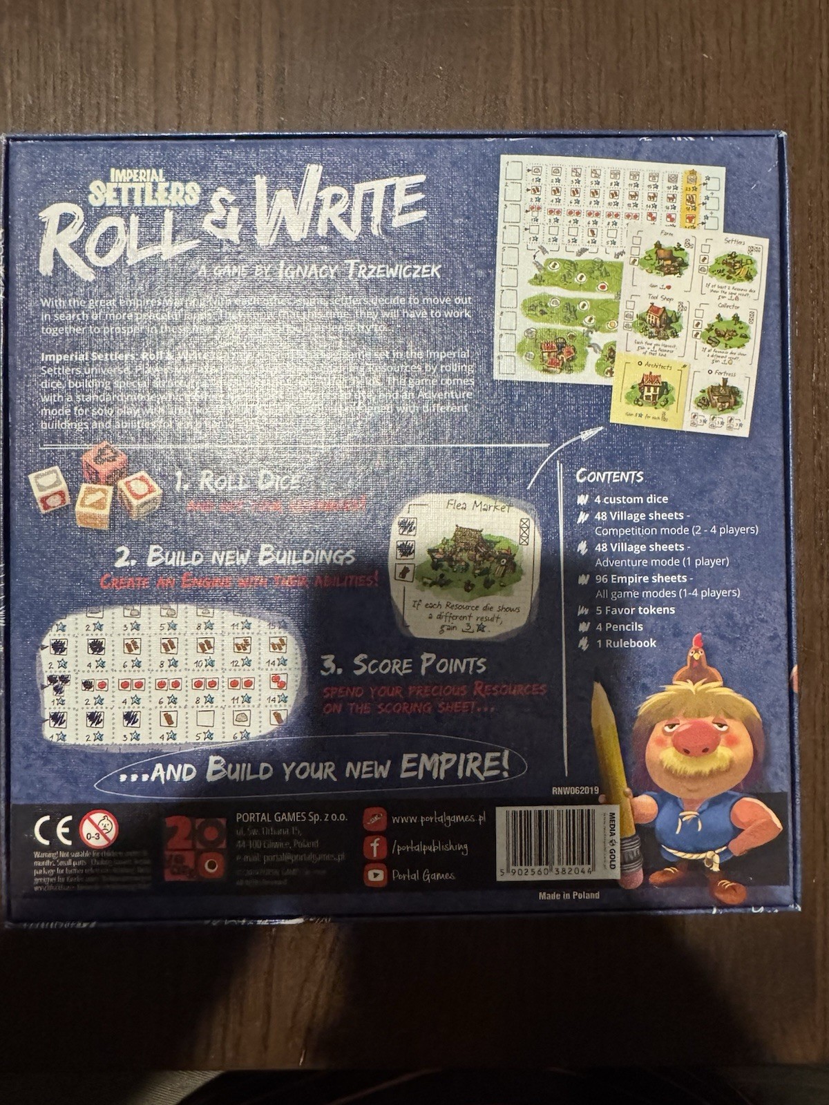 IMPERIAL SETTLERS ROLL & WRITE 100% COMPLETE 2019 Roll and Write