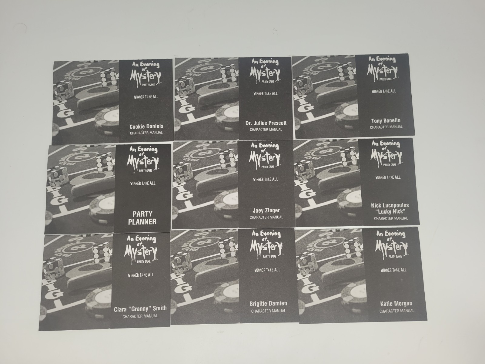 An Evening of Mystery Party Game Winner Take All 8 Adult Players
