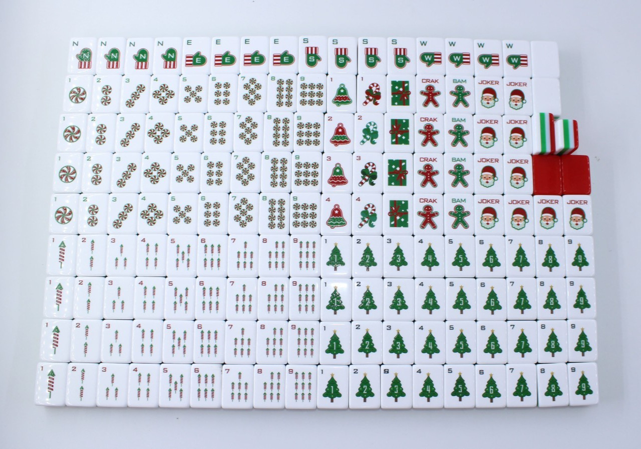 RED PUPPY 4 Layer Acrylic Mahjong Tiles – FULL American Set 160 Tiles US SELLER!