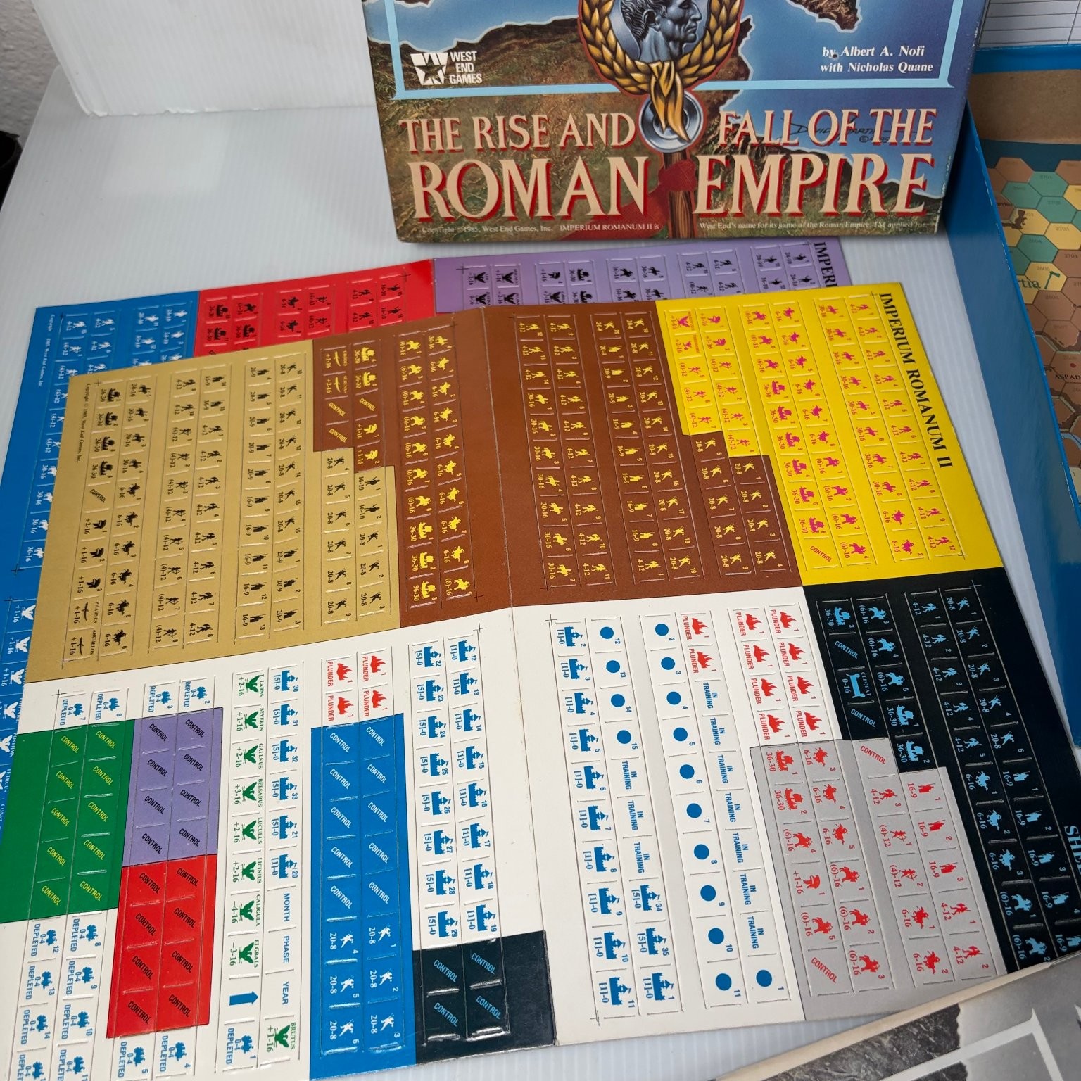 Imperium Romanum II West End Games Board Game Unpunched Unplayed w/ Errata