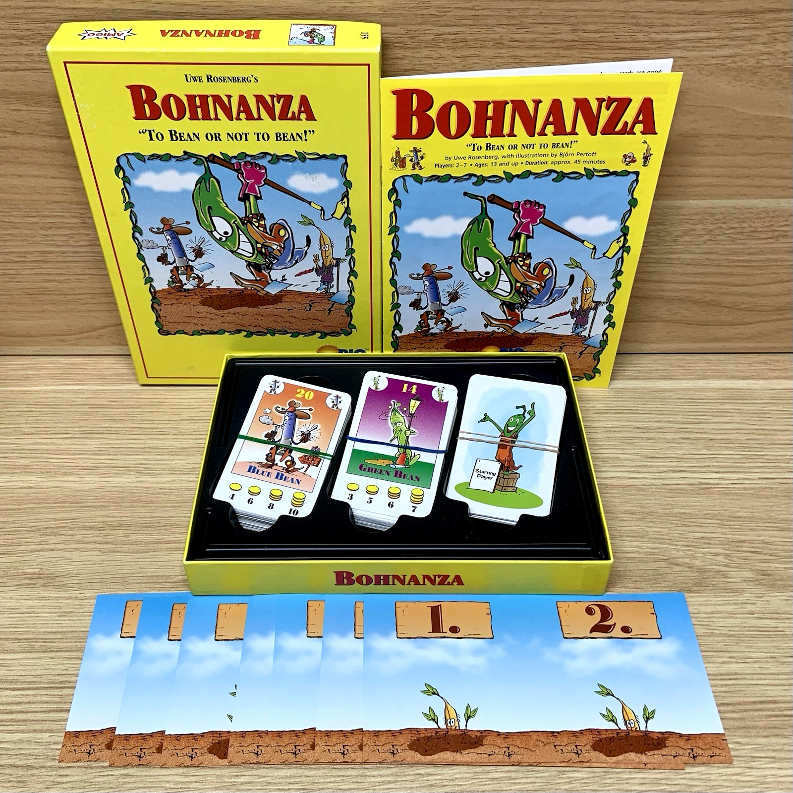 Bohnanza Board Game Rio Grande Games 2016 Uwe Rosenberg Card Game Complete