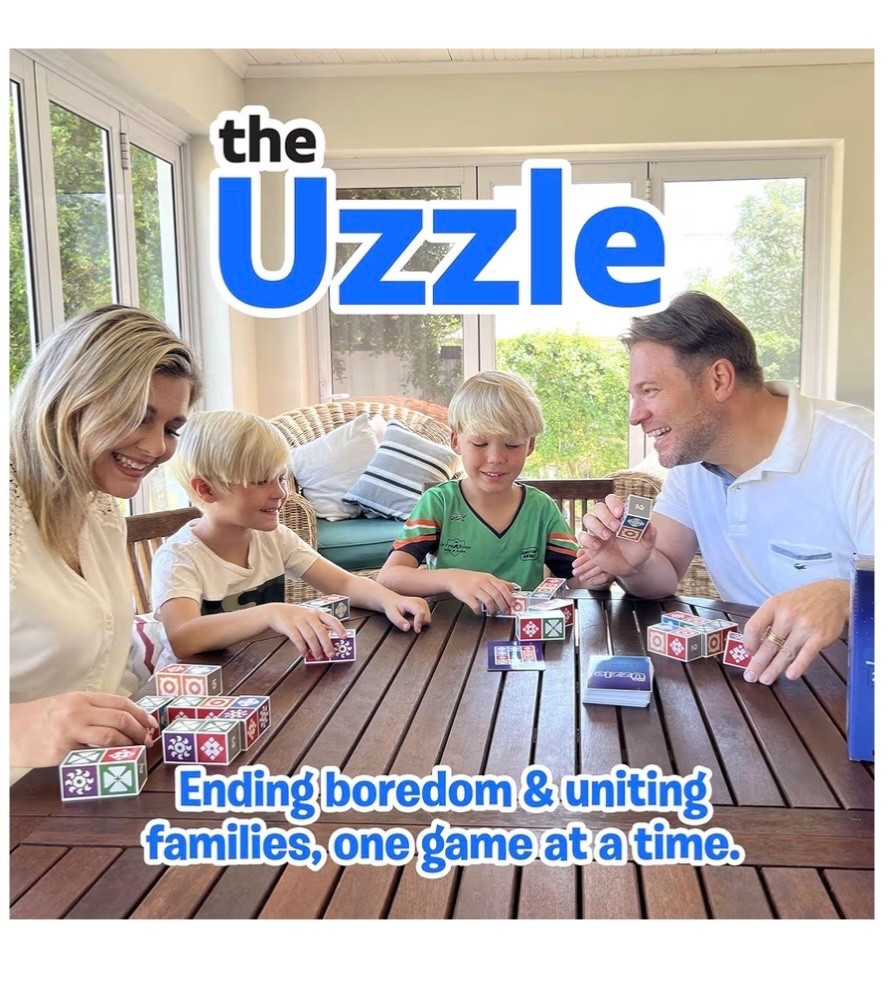 The Uzzle Board Game, Family Block Puzzle for Children & Adults NEW Sealed