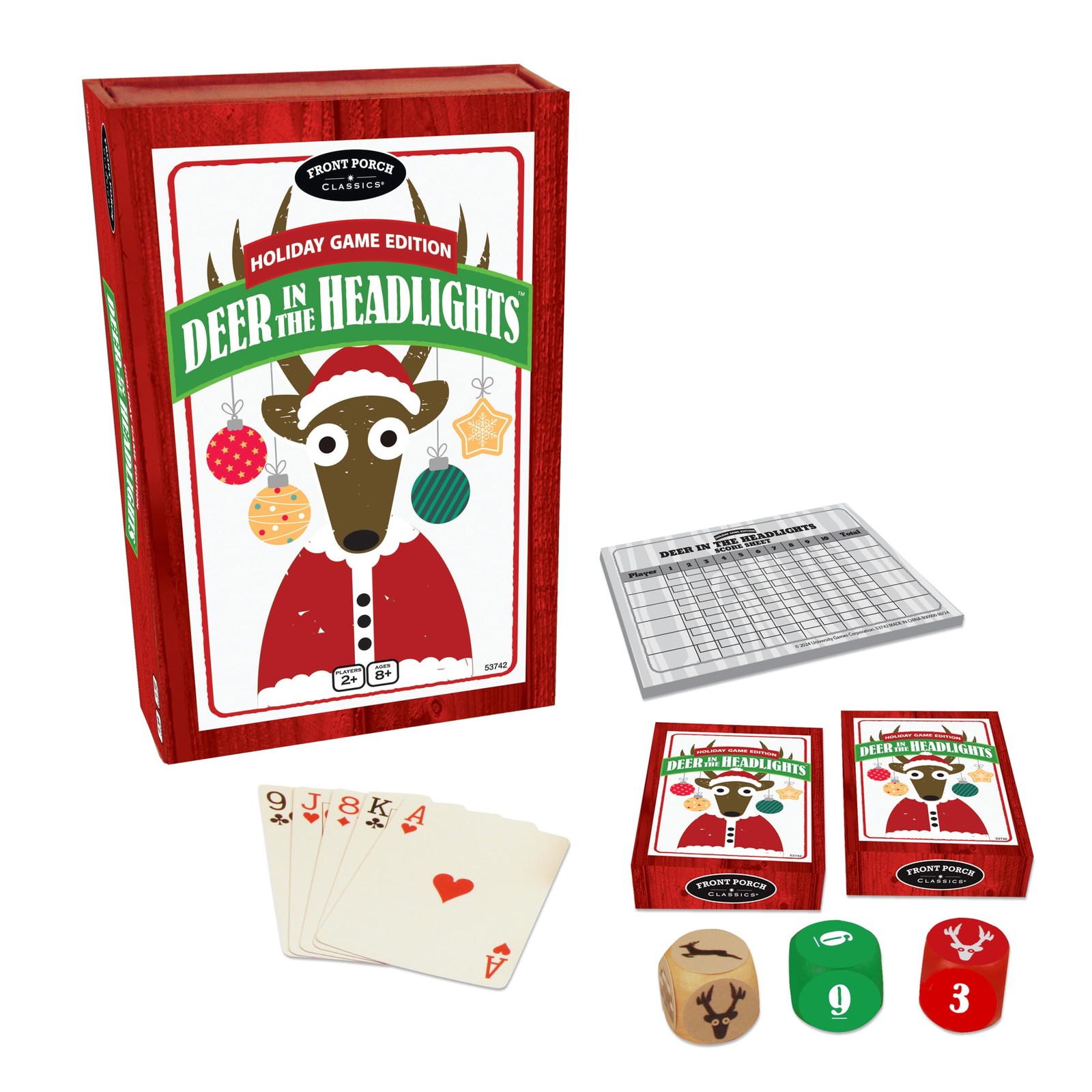 Front Porch Classics, Deer in The Headlights Holiday Game Edition, One Size