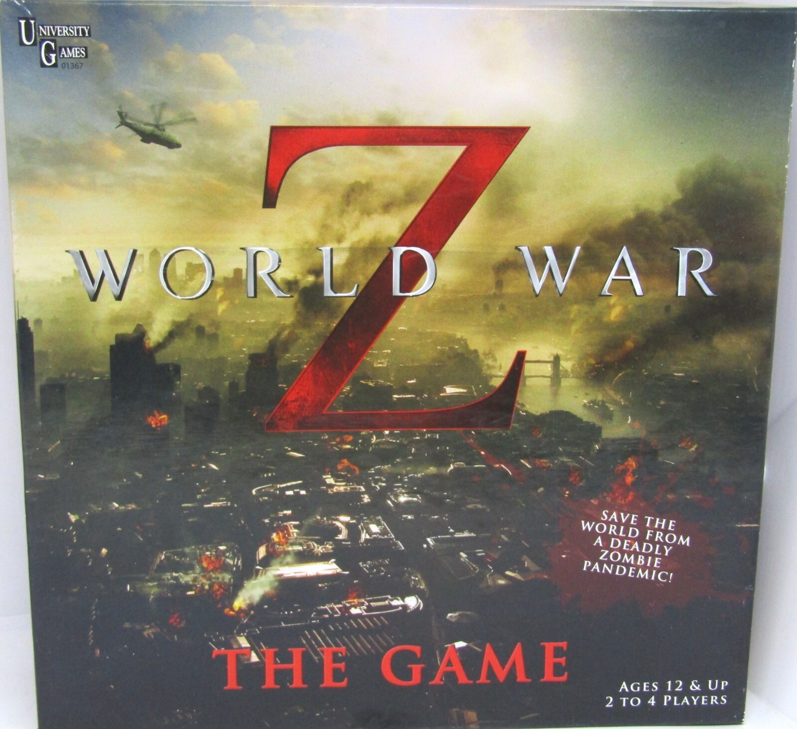 WORLD WAR Z – THE GAME – ZOMBIE APOCALYPSE MOVIE BOARD GAME UNIVERSITY GAMES