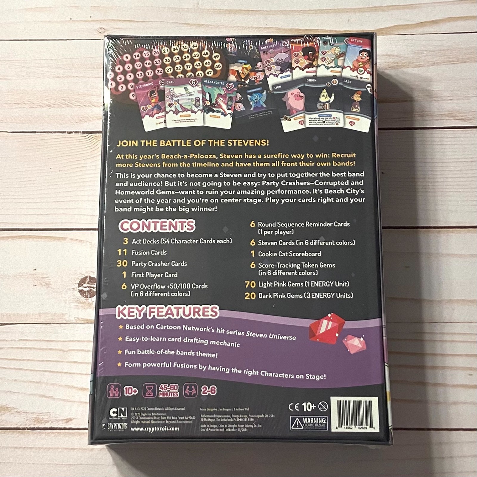 Steven Universe: Beach-a-Palooza Card Battling Game – Cryptozoic Rare OOP 2020