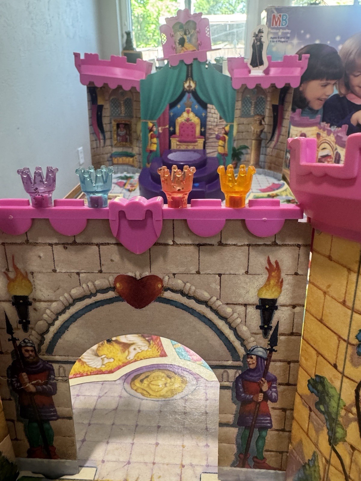 Vintage 1995 MB Enchanted Palace Board Game Complete & Working Hasbro