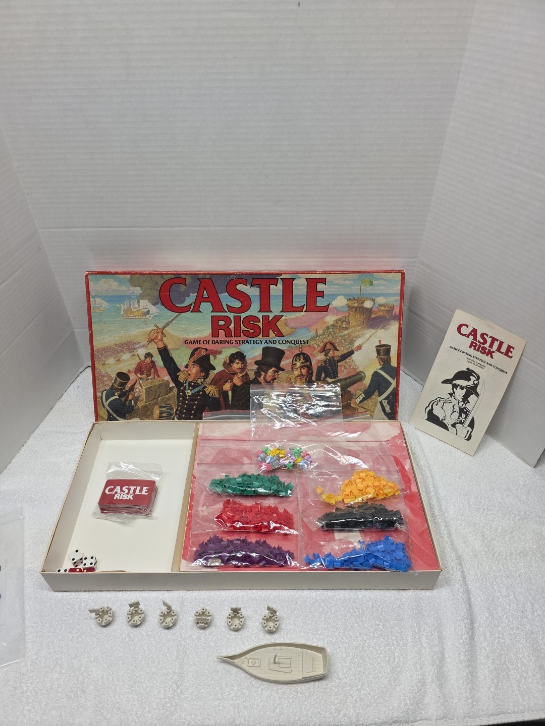 Vintage Castle Risk 1986 Game Parker Brothers Complete Strategy Conquest