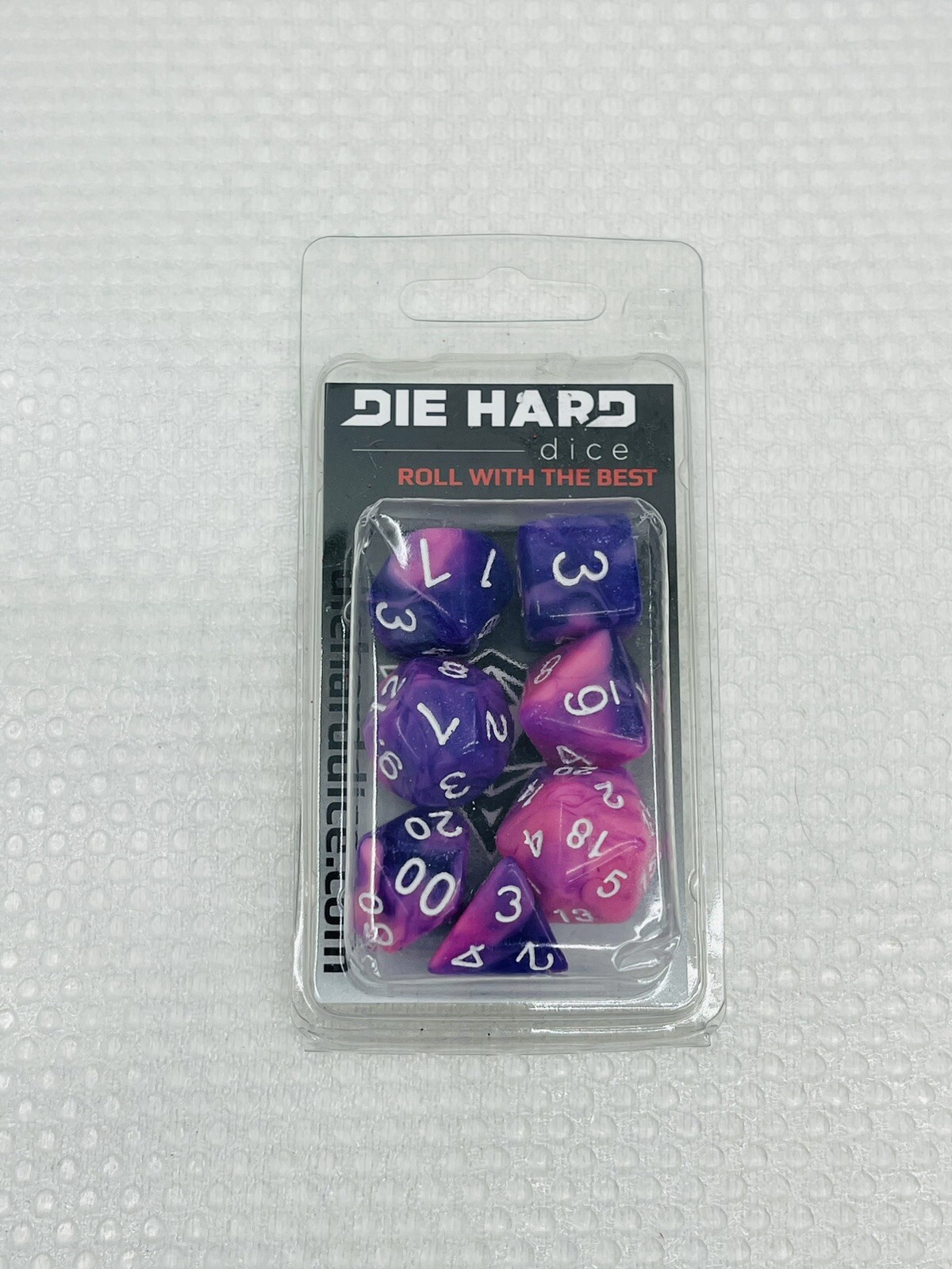 RPG Polyhedral Set (Purple Whirlwind) – Die Hard Dice 7 Dice
