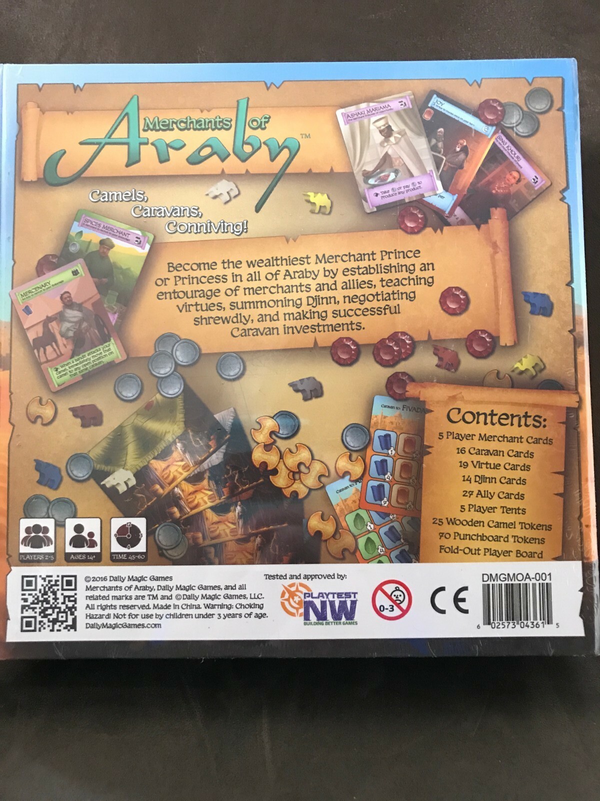 Merchants of Araby Board Game by Daily Magic Games NEW IN BOX 2016