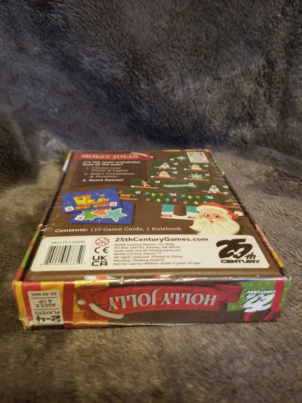 Holly Jolly Card Game .. Trim Your Tree Christmas Stocking Stuffer 2-4 Players