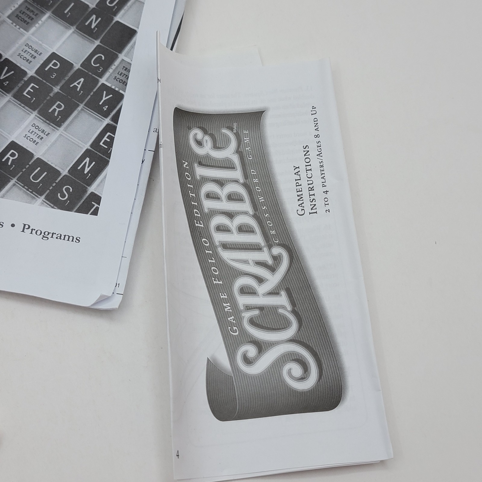 Scrabble Travel folio edition deluxe zippered carrying case