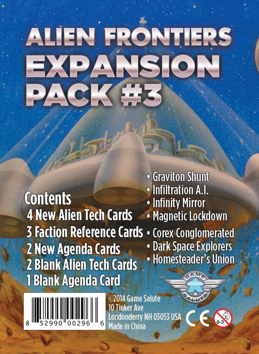 Alien Frontiers: Expansion Pack #3 BRAND NEW SEALED