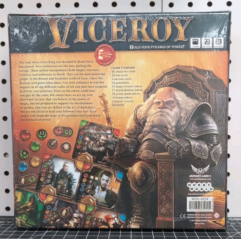 Sealed Viceroy Board Game Mayday Games Brand New!