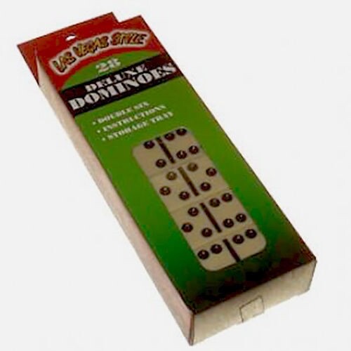 Las Vegas Style Deluxe Domino Set Comes with Instructions and Plastic Tray *