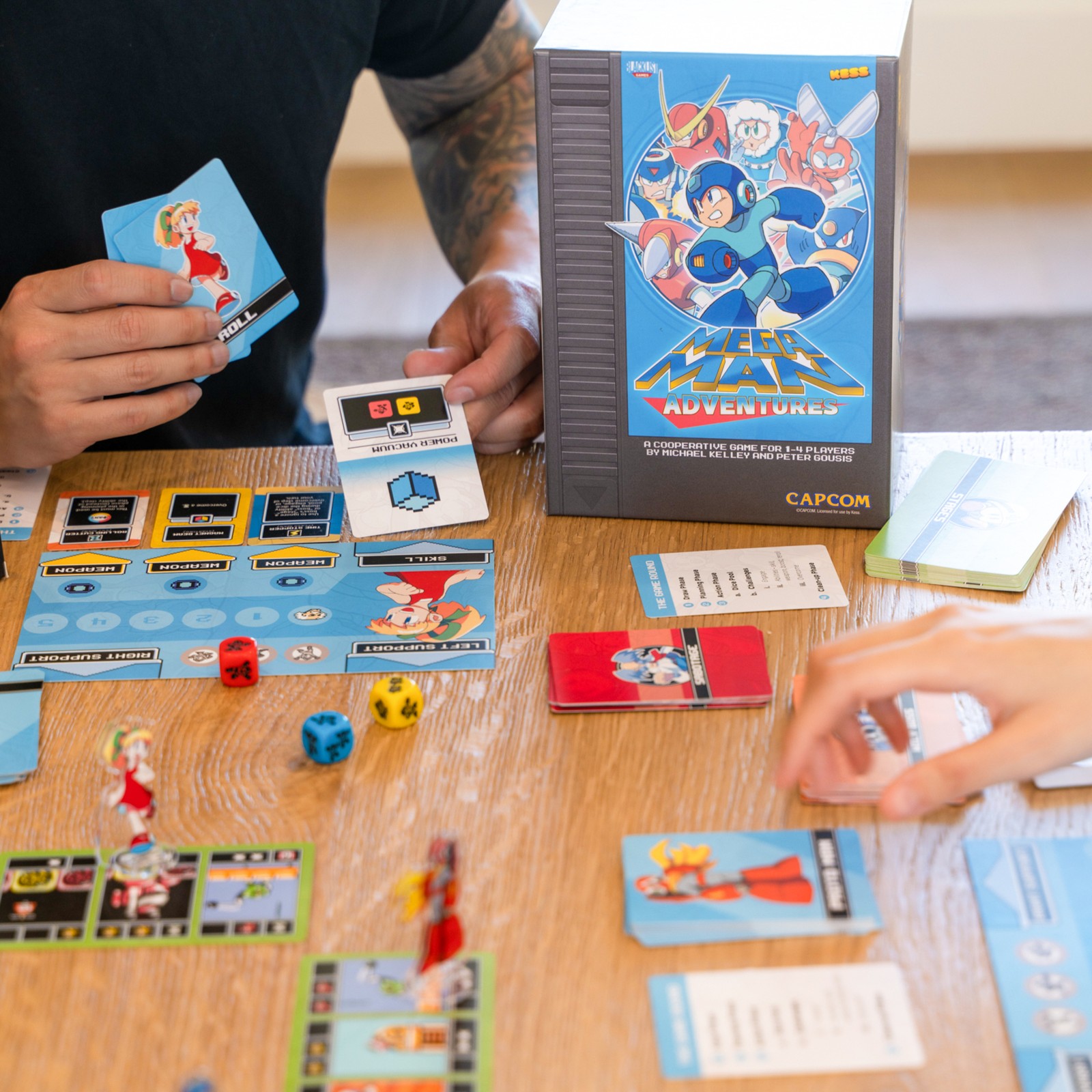 KESS: Mega Man: Adventures – Battle Board Game, Card & Dice Management