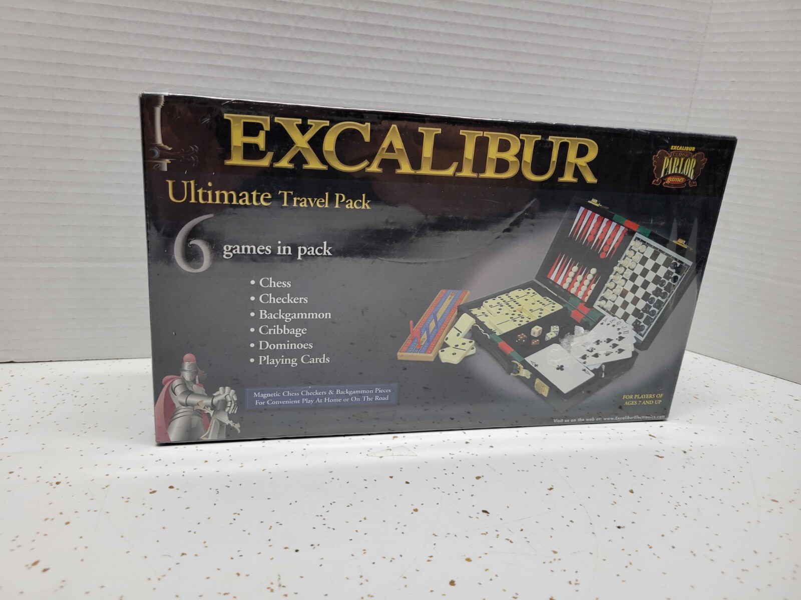 NEW SEALED EXCALIBUR ULTIMATE TRAVEL PACK 6 GAMES IN PACK #520 – Magnetic Pieces
