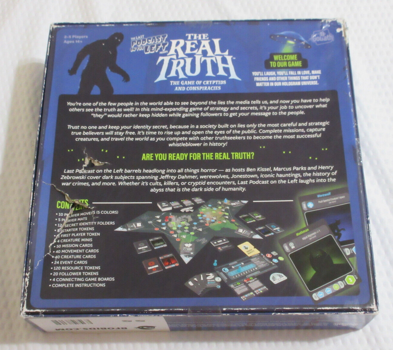The Real Truth Board Game A Game of Creatures Cryptids & Conspiracies