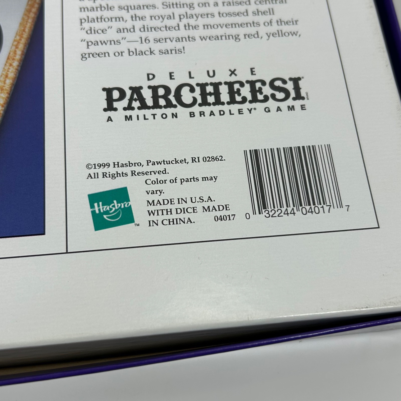 Vintage 1999 Deluxe Parcheesi COMPLETE Milton Bradley Classic Strategy