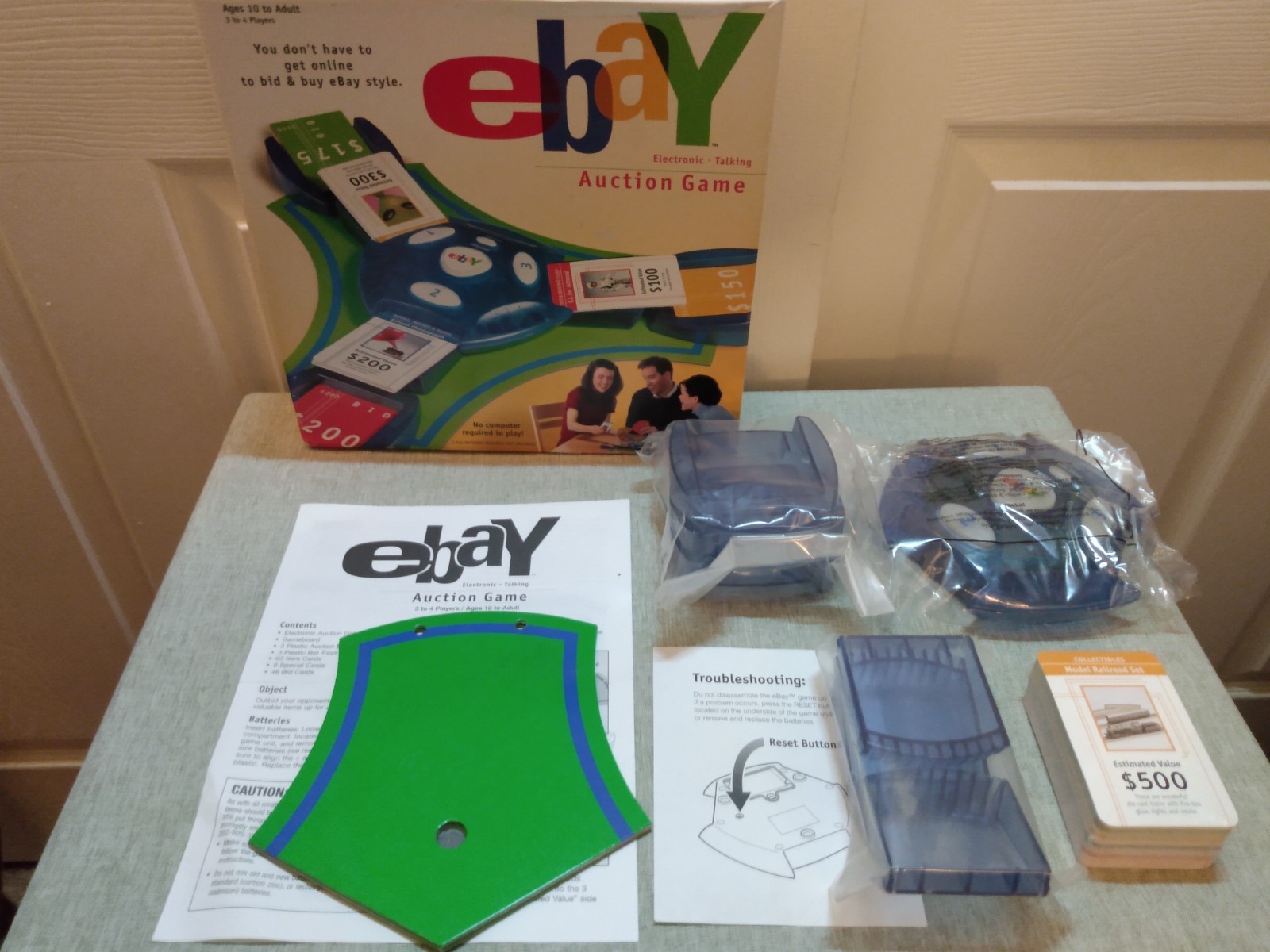 Hasbro 2001 EBAY Electronic Talking Auction Board Game New In Open Box Complete