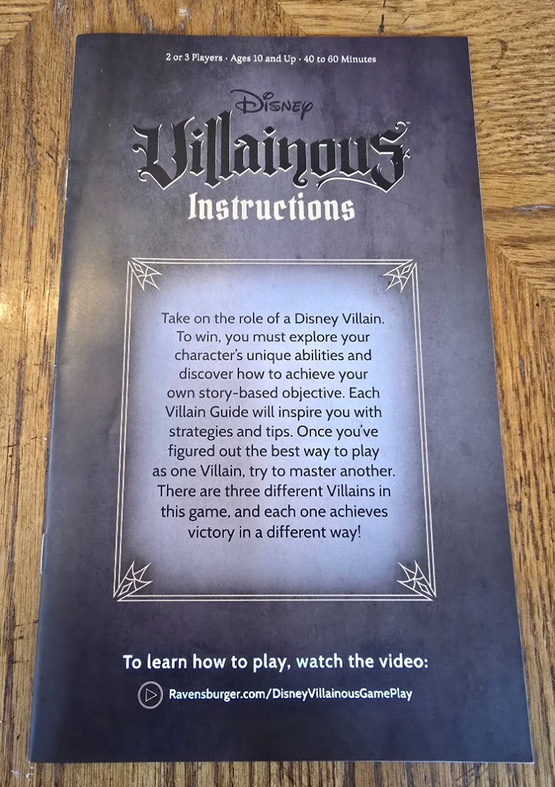 Disney Villainous Board Game: Wicked to the Core by Ravensburger. Great Shape!