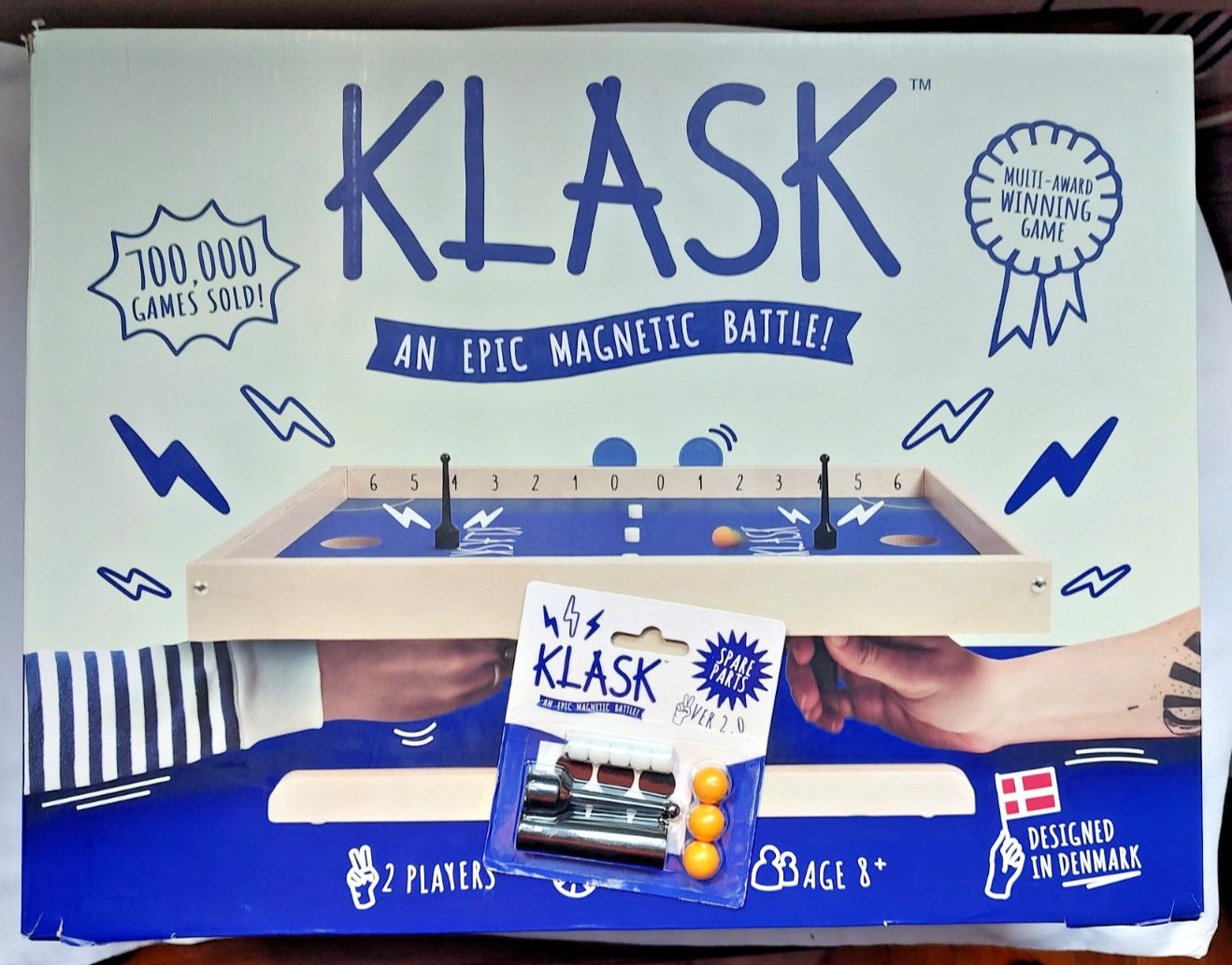 Klask Game – An Epic Magnetic Battle – Designed In Denmark (with spare parts)