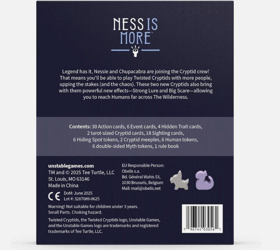 Unstable Games Twisted Cryptids Ness is More Expansion Pack – Strategy Game