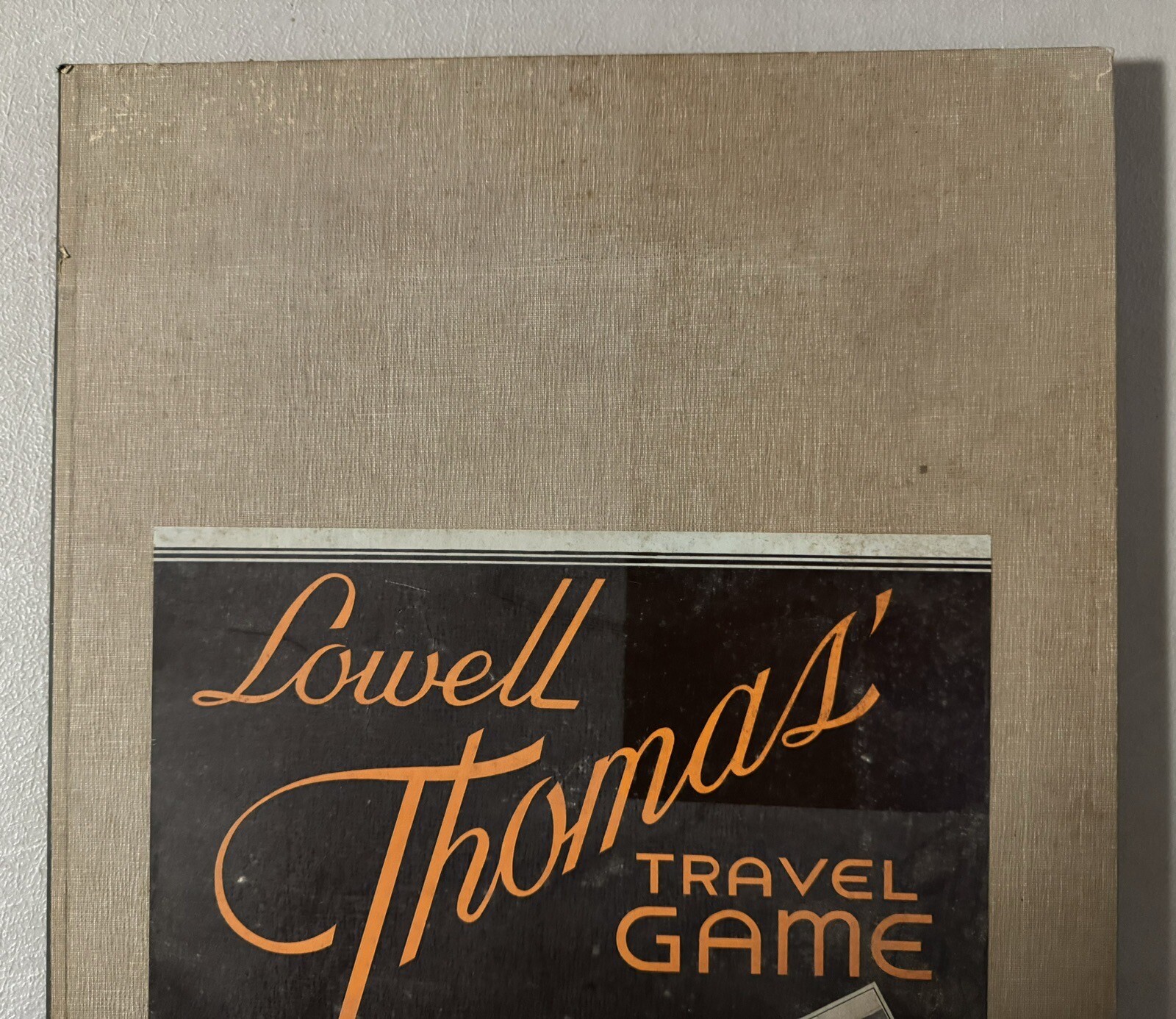 RARE Lowell Thomas Travel Game World Cruise 1937 Parker Bros. GAME BOARD ONLY