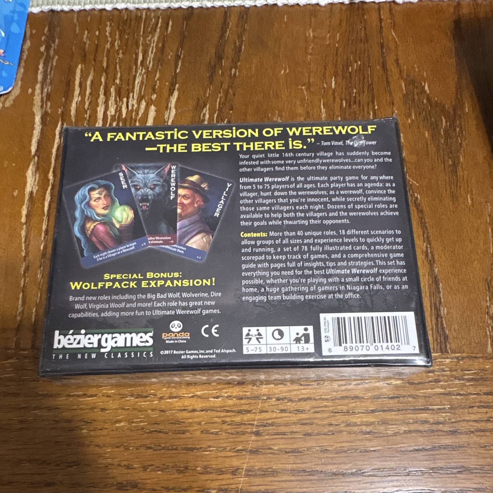 Bezier Games Ultimate Werewolf Deluxe Edition Party Game w/ Expansion BEZ01402