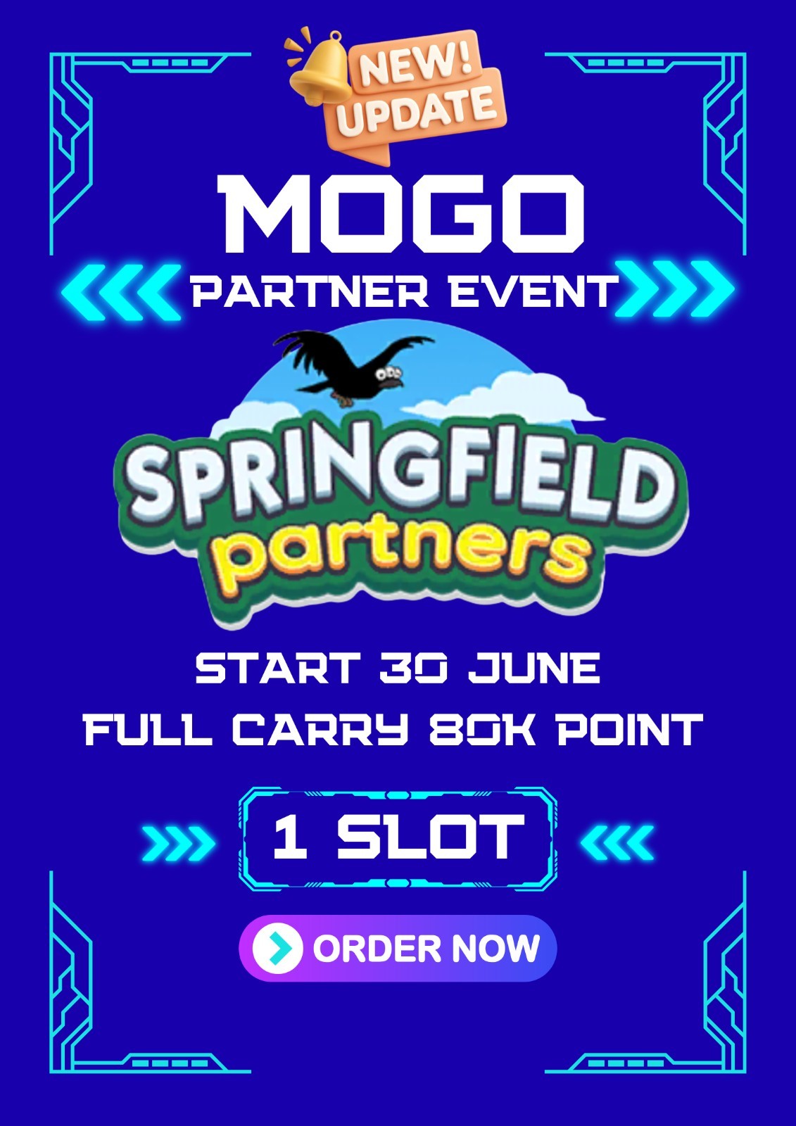 Monopoly_Go 1 Slot Partners Event Full Carry 80K Points springfield partner