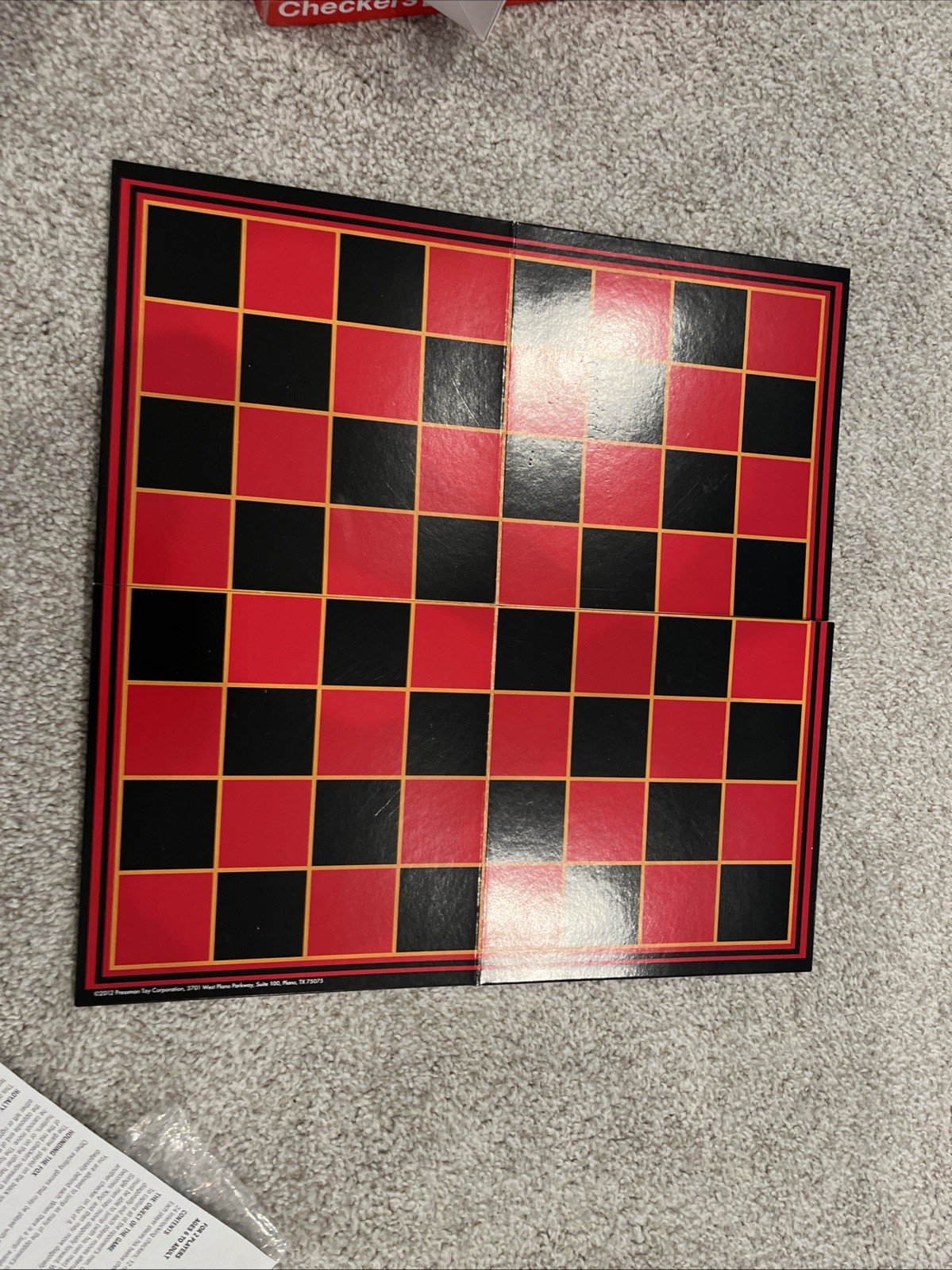 Checkers Board Game Set with 24 Pieces Classic Games