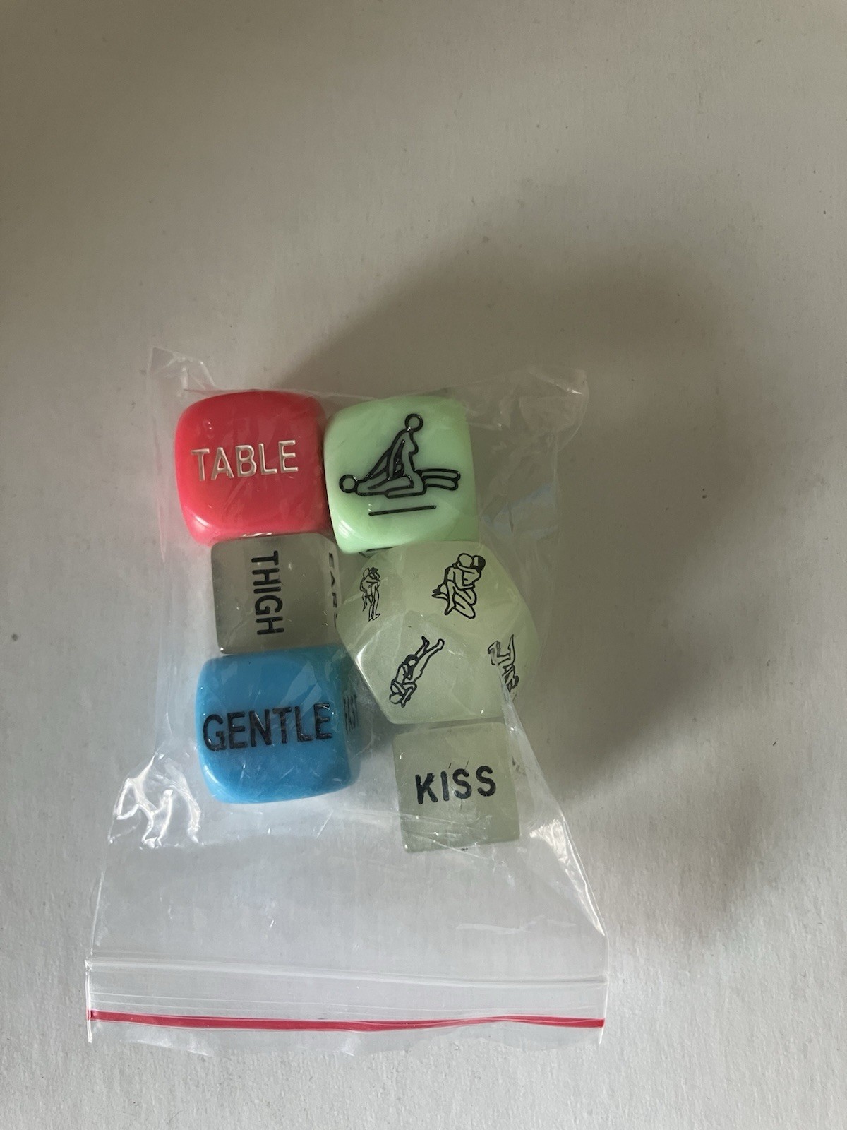Sex Dice, Adult Couples, Naughty Position, Game. Glow In The Dark Dice