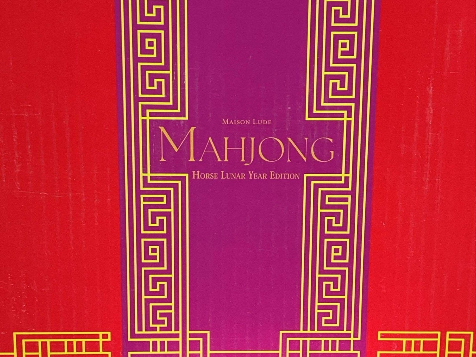 Deluxe Acrylic Horse Lunar Year Edition Mahjong Starter Kit