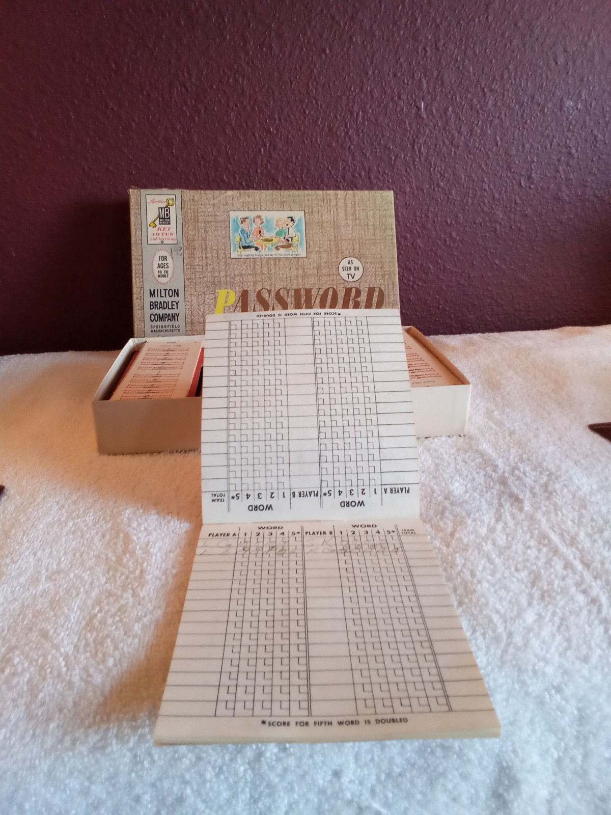 Vintage 1962 Milton Bradley Password Game#4260 Complete Game!
