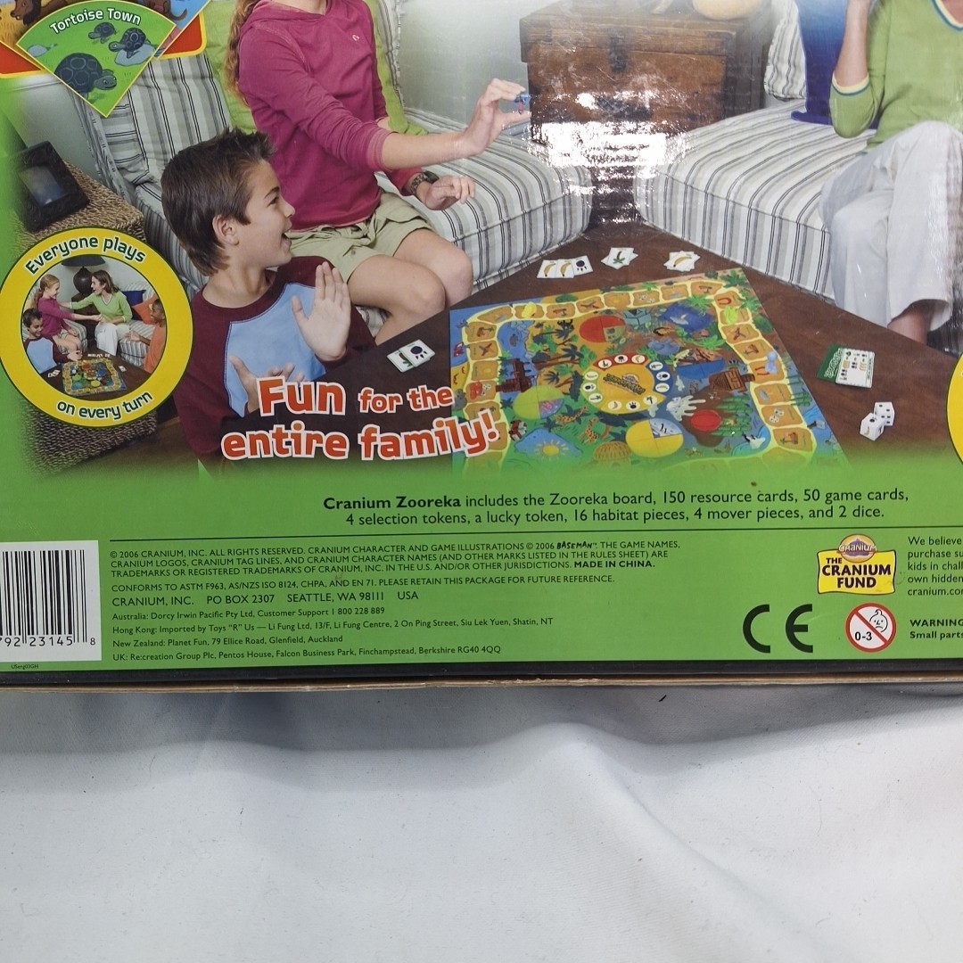 Cranium Zooreka Race to Build Your Zoo! Family Board Game 2006 Complete