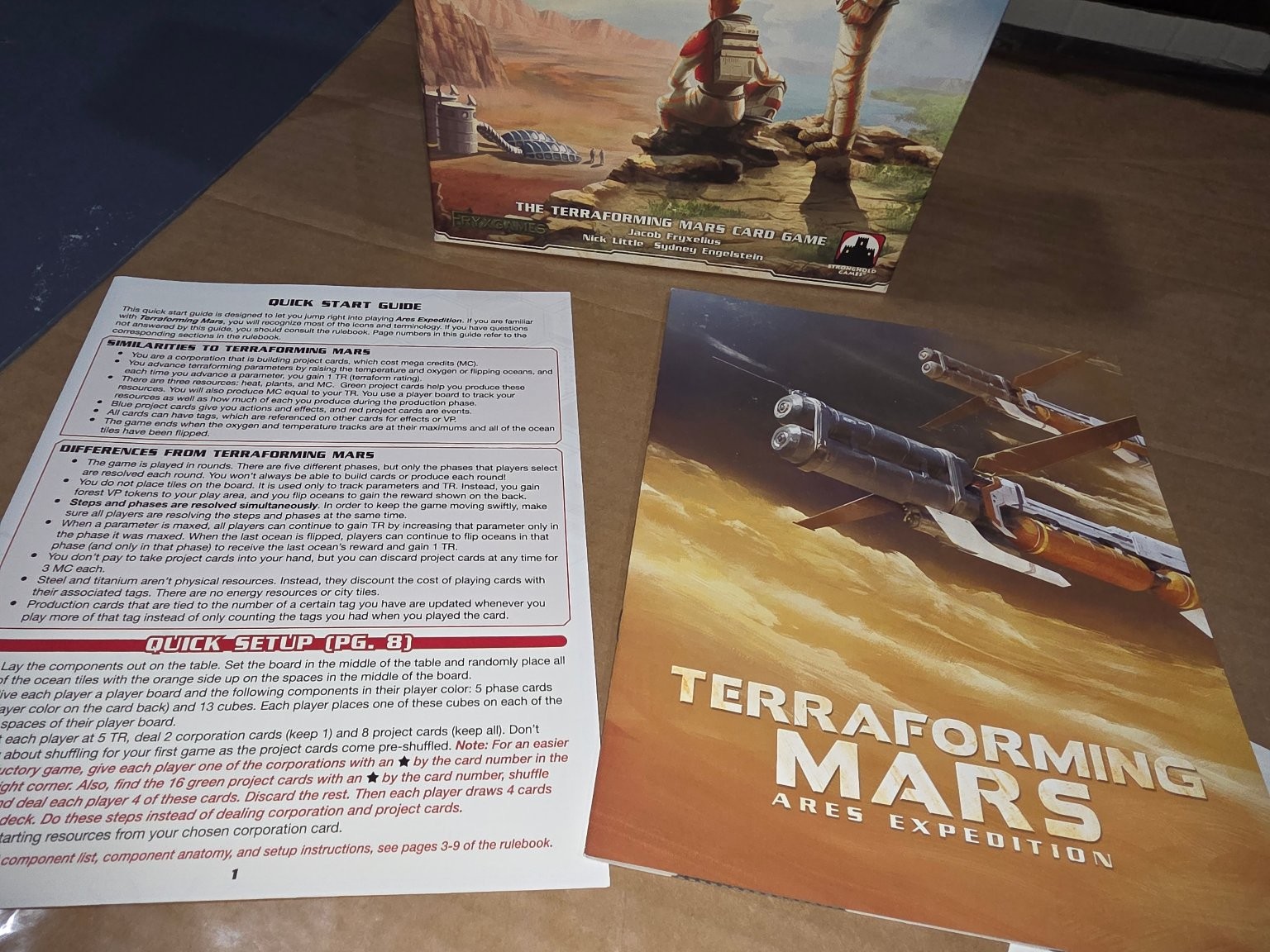 Terraforming Mars: Ares Expedition Card Game 1-4 Players Ages 14+ Stronghold