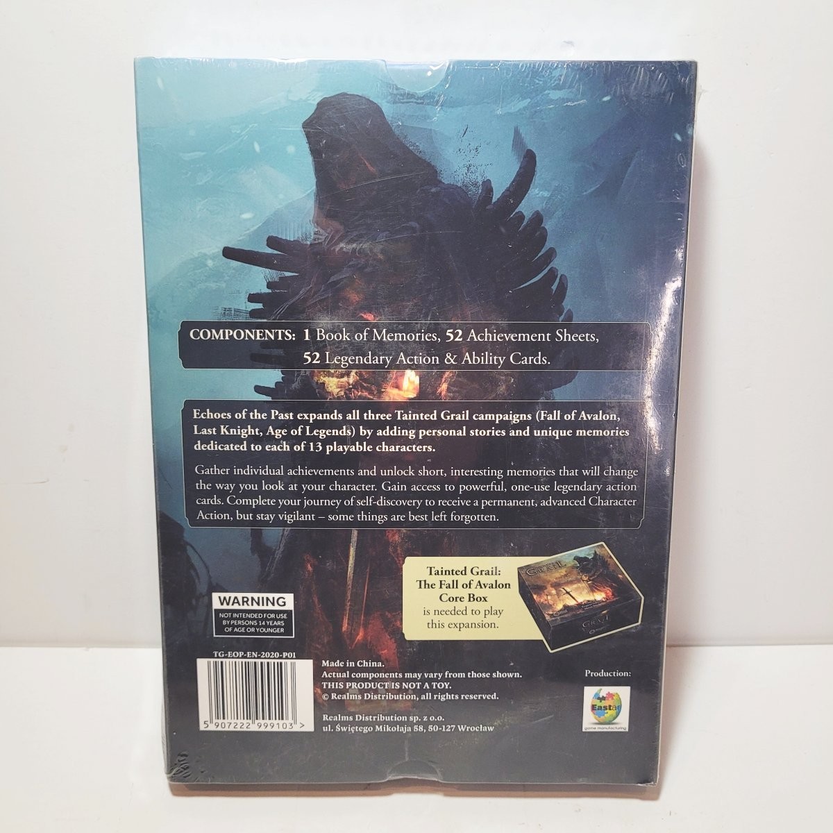 Tainted Grail lot: stretch goals Age of Legends, Last Knight, Red Death, Echoes+