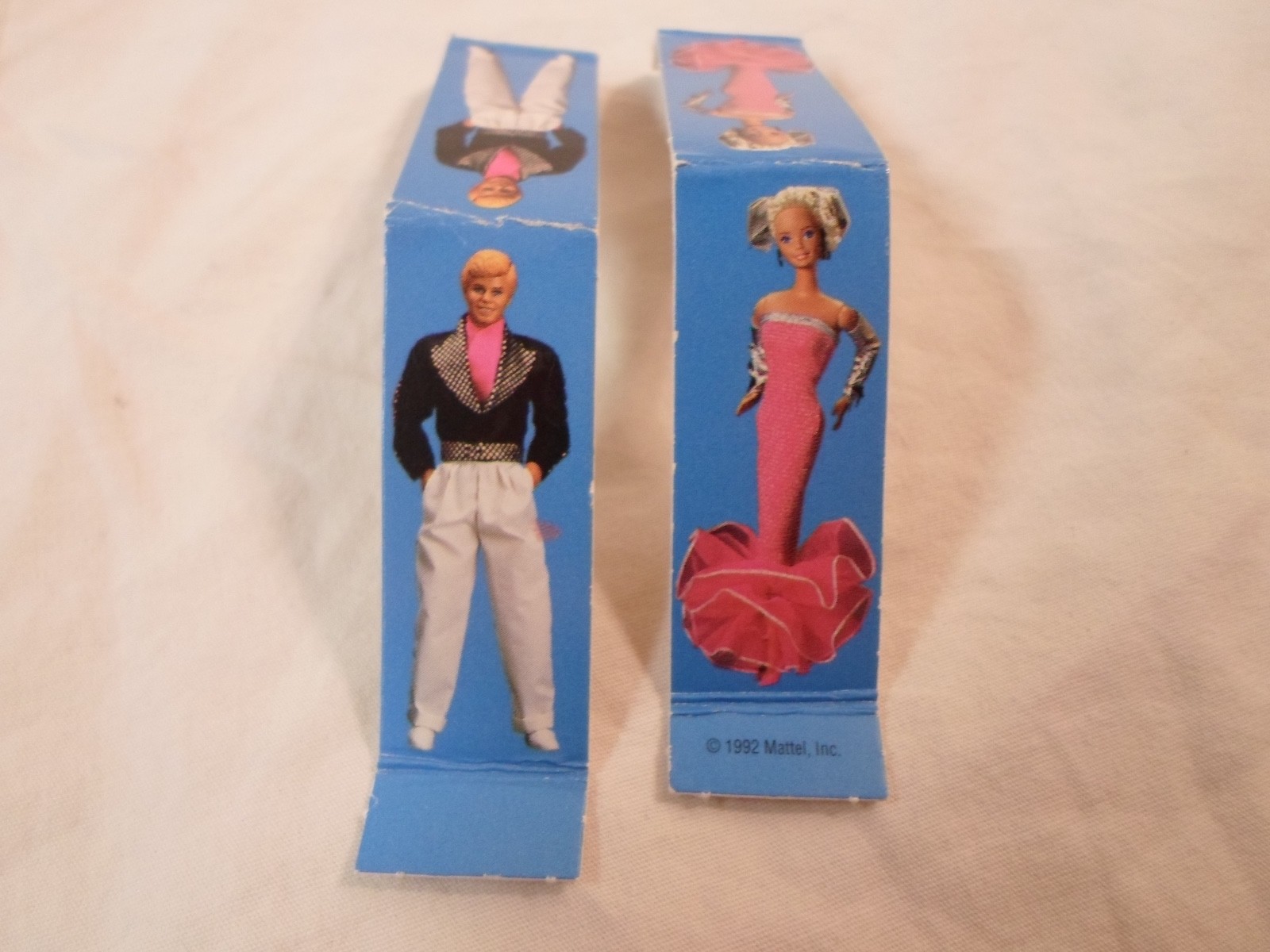 *Replacement Part* Dream Date Board Game 1992 *Lot of 2 Blue Pawns Barbie & Ken*
