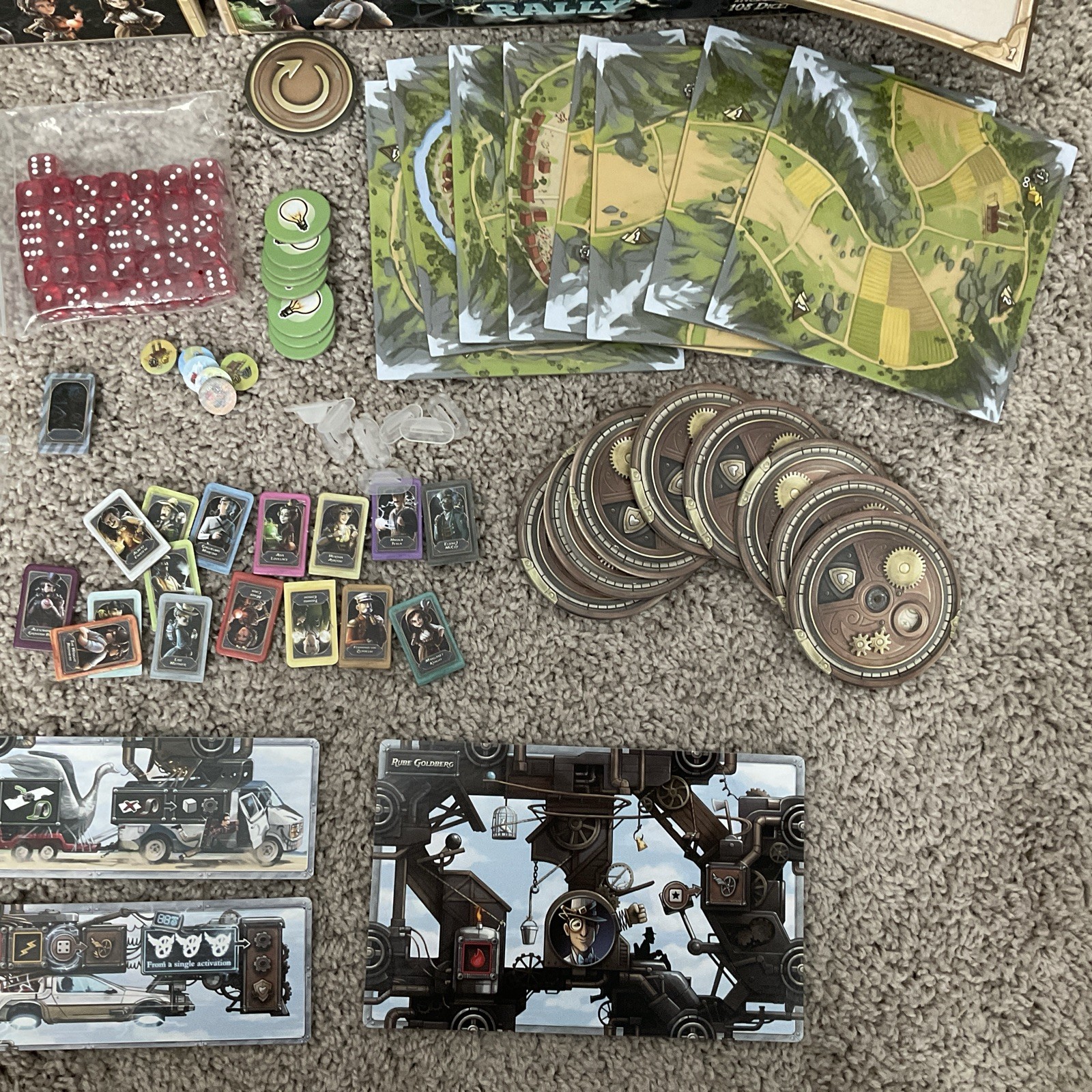 Steampunk Rally Board Game – Roxley – First Run Kickstarter Edition with Extras